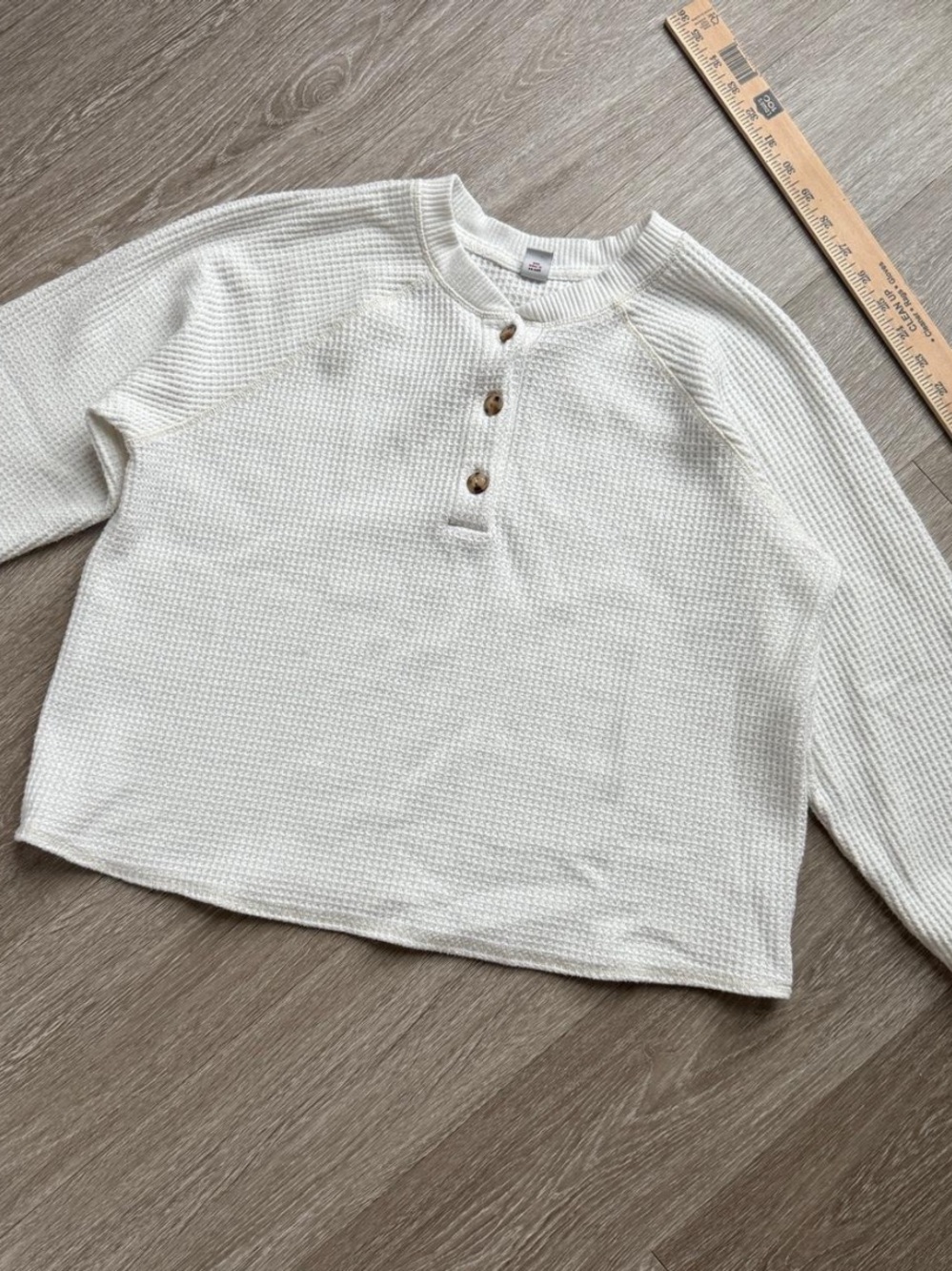 Old Navy Thermal Button Crewneck